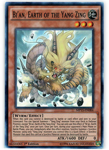 Bi'an, Earth of the Yang Zing - MP15-EN084 - Super Rare - 1st Edition