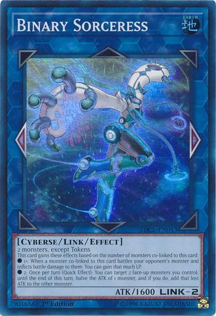 Binary Sorceress - SDCL-EN043 - Super Rare - 1st Edition