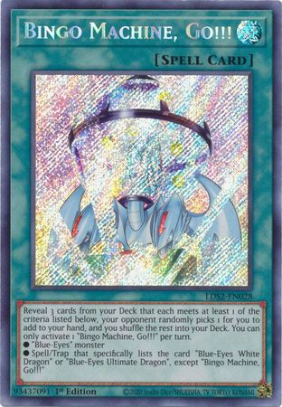 Bingo Machine Go!!! - LDS2-EN028 - Secret Rare - 1st Edition