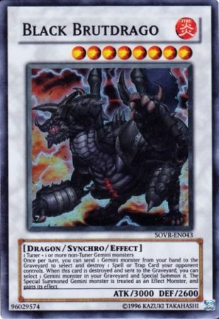 Black Brutdrago - SOVR-EN043 - Super Rare - 1st Edition