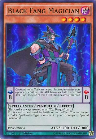 Black Fang Magician - PEVO-EN004 - Ultra Rare - 1st Edition