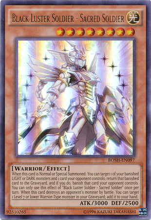 Black Luster Soldier - Sacred Soldier - BOSH-EN097 - Ultra Rare - Unlimited
