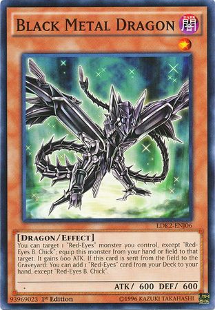 Black Metal Dragon - LDK2-ENJ06 - Common - 1st Edition