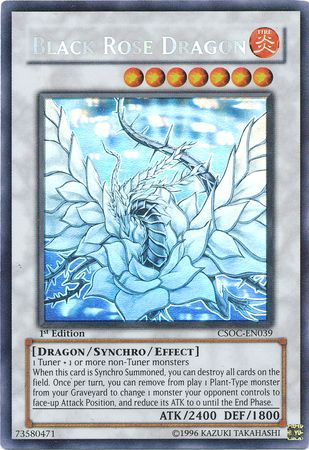 Black Rose Dragon - CSOC-EN039 - Ghost Rare - 1st Edition