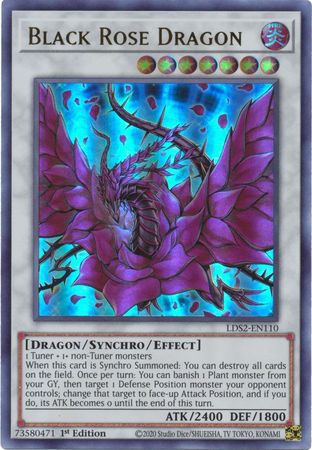 Black Rose Dragon - LDS2-EN110 - Ultra Rare - 1st Edition