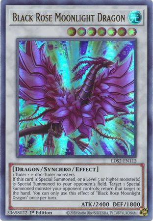 Black Rose Moonlight Dragon - LDS2-EN112 - Ultra Rare - 1st Edition