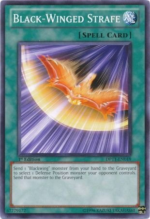 Black-Winged Strafe - DP11-EN019 - Common - 1st Edition
