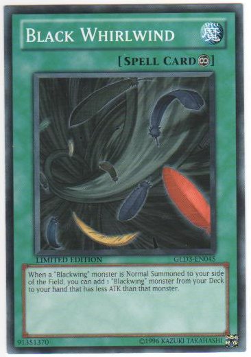 Black Whirlwind - GLD3-EN045 - Common - Limited