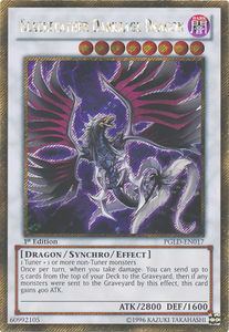 Blackfeather Darkrage Dragon - PGLD-EN017 - Gold Secret Rare - Unlimited