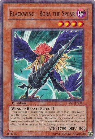 Blackwing - Bora the Spear - CRMS-EN009 - Common - 1st Edition