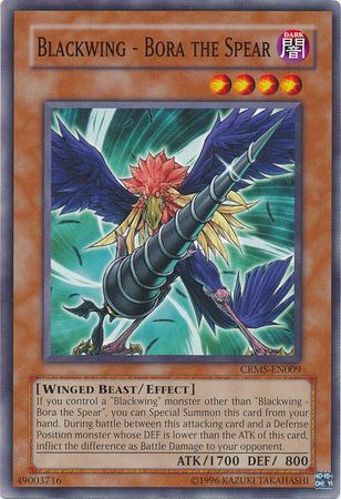 Blackwing - Bora the Spear - CRMS-EN009 - Common - Unlimited