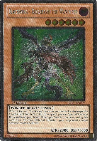 Blackwing - Kogarashi the Wanderer - Ultimate - EXVC-EN009 - Ultimate Rare - 1st