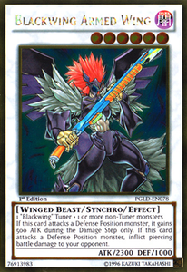 Blackwing Armed Wing - PGLD-EN078 - Gold Rare - Unlimited