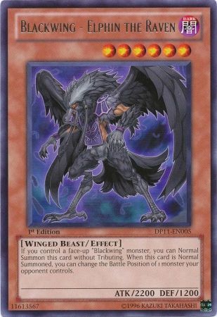 Blackwing - Elphin the Raven - DP11-EN005 - Rare - 1st Edition