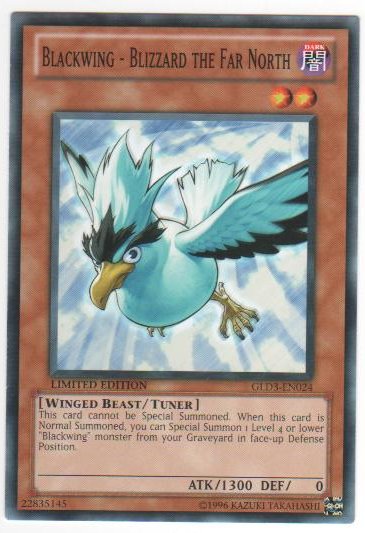 Blackwing - Blizzard the Far North - GLD3-EN024 - Common - Limited
