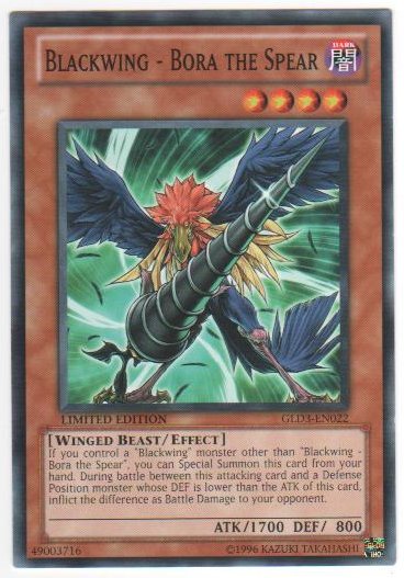 Blackwing - Bora the Spear - GLD3-EN022 - Common - Limited