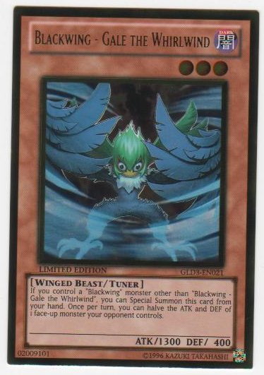 Blackwing - Gale the Whirlwind - GLD3-EN021 - Gold Rare - Limited