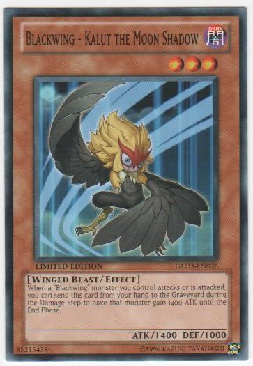 Blackwing - Kalut the Moon Shadow - GLD3-EN026 - Common - Limited