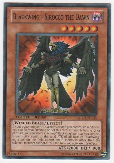 Blackwing - Sirocco the Dawn - GLD3-EN023 - Common - Limited