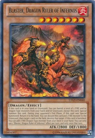 Blaster, Dragon Ruler of Infernos - LTGY-EN040 - Rare - Unlimited