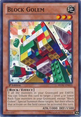 Block Golem - REDU-EN035 - Common - 1st Edition