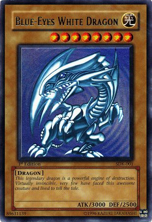 Blue-Eyes White Dragon - SDK-001 - Ultra Rare - 1st Edition