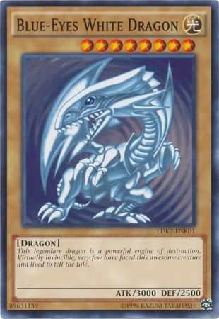 Blue-Eyes White Dragon (LOB art) - LDK2-ENK01  - Common - Unlimited