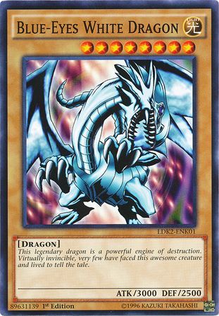 Blue-Eyes White Dragon (SDK art) - LDK2-ENK01  - Common - 1st Edition