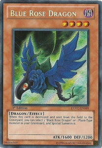 Blue Rose Dragon - EXVC-EN099 - Secret Rare  - 1st Edition