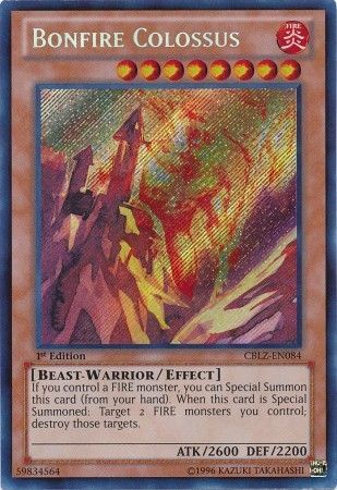 Bonfire Colossus - CBLZ-EN084 - Secret Rare - 1st Edition