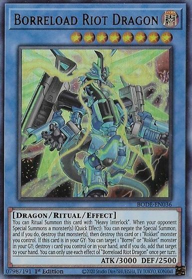 Borreload Riot Dragon - BODE-EN036 - Ultra Rare - 1st Edition