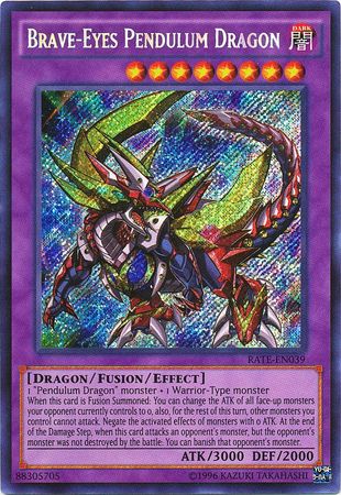 Brave-Eyes Pendulum Dragon - RATE-EN039 - Secret Rare - Unlimited