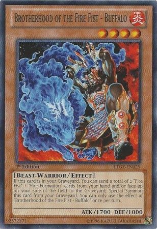 Brotherhood of the Fire Fist - Buffalo - LTGY-EN029 - Rare - 1st Edition