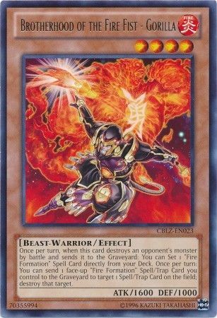 Brotherhood of the Fire Fist - Gorilla - CBLZ-EN023 - Rare - Unlimited