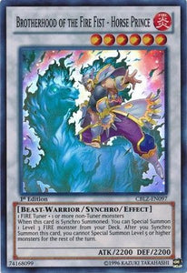 Brotherhood of the Fire Fist - Horse Prince - CBLZ-EN097 - Super Rare - 1st Edition