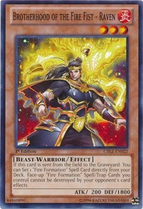 Brotherhood of the Fire Fist - Raven - CBLZ-EN022 - Common - 1st Edition