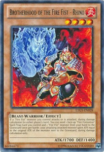 Brotherhood of the Fire Fist - Rhino - LTGY-EN028 - Rare - Unlimited