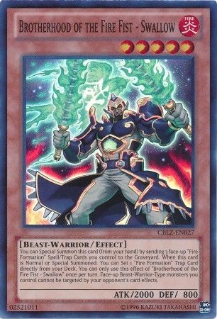 Brotherhood of the Fire Fist - Swallow - CBLZ-EN027 - Super Rare - Unlimited