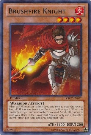 Brushfire Knight - CBLZ-EN037 - Rare - 1st Edition