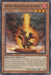 Burner, Dragon Ruler of Sparks - LTGY-EN097 - Common - 1st Edition