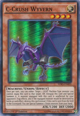 C-Crush Wyvern - SDKS-EN003 - Super Rare - 1st Edition