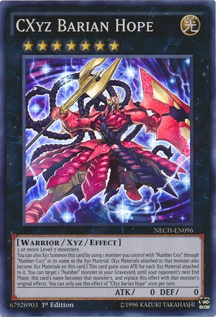 CXyz Barian Hope - NECH-EN096 - Super Rare - 1st Edition