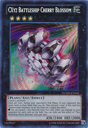 CXyz Battleship Cherry Blossom - NUMH-EN044 - Secret Rare - Unlimited