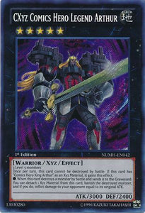 CXyz Comics Hero Legend Arthur - NUMH-EN042 - Secret Rare - 1st Edition