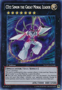 CXyz Simon the Great Moral Leader - NUMH-EN040 - Secret Rare - 1st Edition