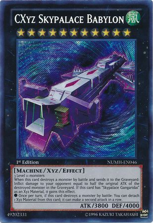 CXyz Skypalace Babylon - NUMH-EN046 - Secret Rare - 1st Edition