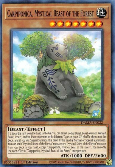 Carpiponica, Mystical Beast of the Forest - DAMA-EN022 - Common - 1st Edition