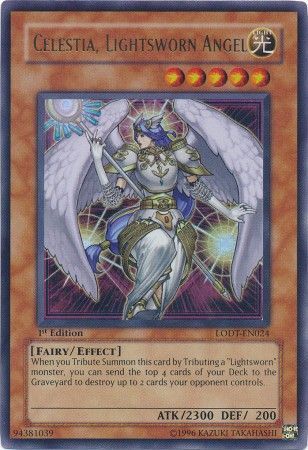 Celestia, Lightsworn Angel - LODT-EN024 - Ultra Rare - 1st Edition