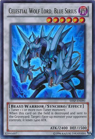 Celestial Wolf Lord, Blue Sirius - SHSP-EN090 - Ultra Rare - Unlimited