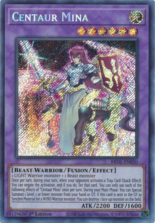 Centaur Mina - BROL-EN020 - Secret Rare - 1st Edition